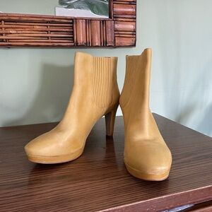 Ecco Nappa/Nubuck Platform Ankle Boots